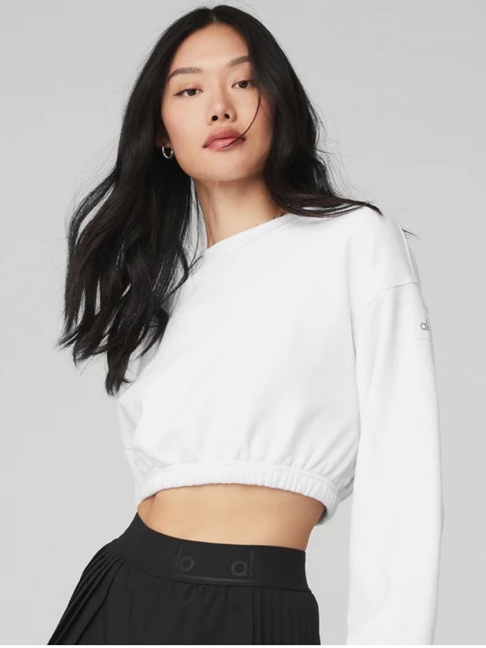 ALO cropped crewneck sweatshirt